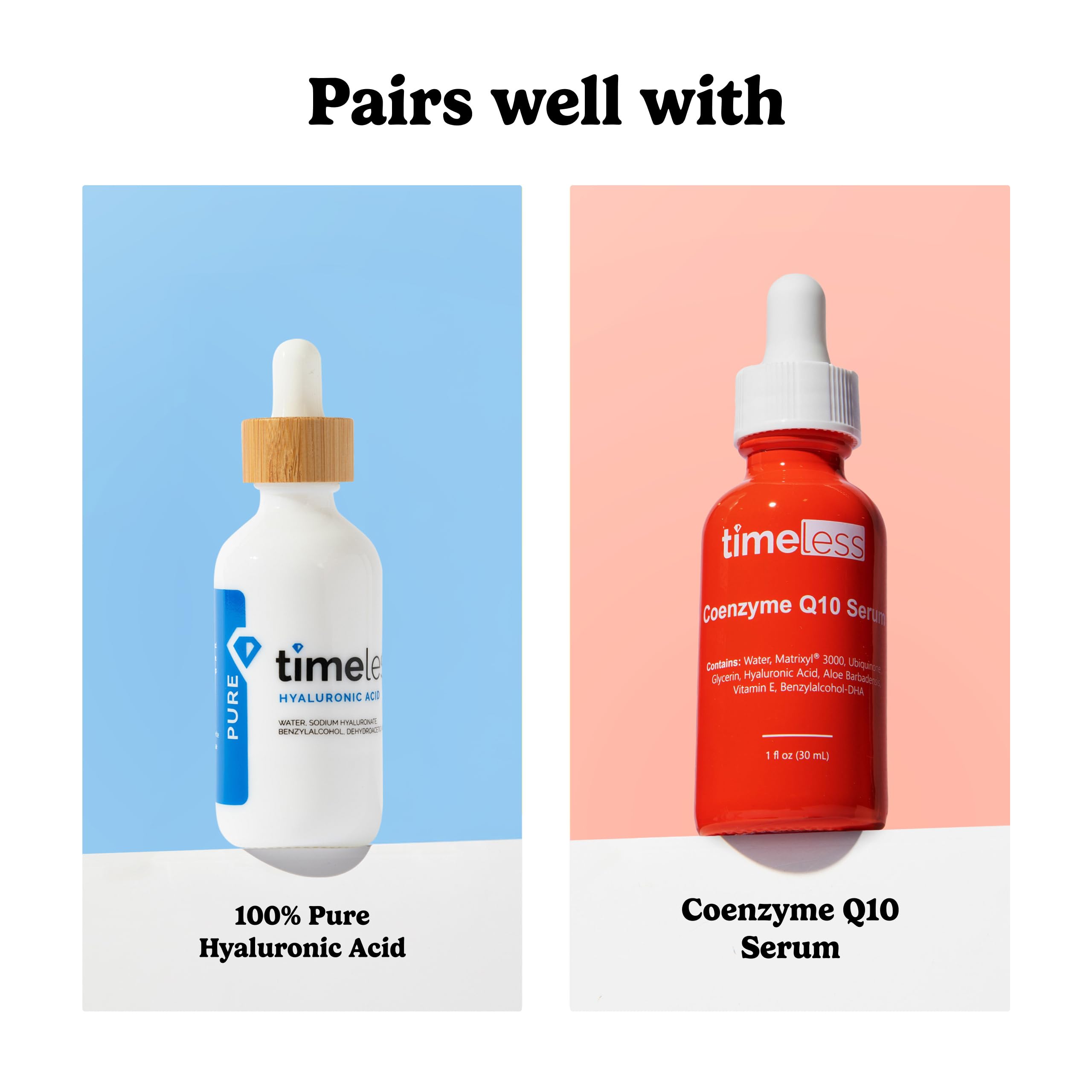Timeless Skin Care fragrance-free serum bottle suits sensitive skin and travel use.