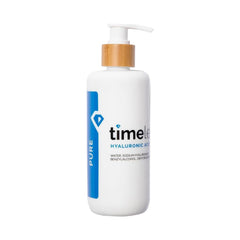 Timeless Skin Care Hyaluronic Acid Serum bottle—fragrance-free hydration for daily facial care.