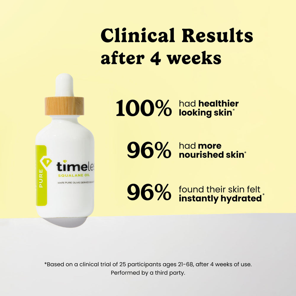 Timeless Skin Care Squalane Oil para piel seca, ayuda a mantener hidratación diaria.