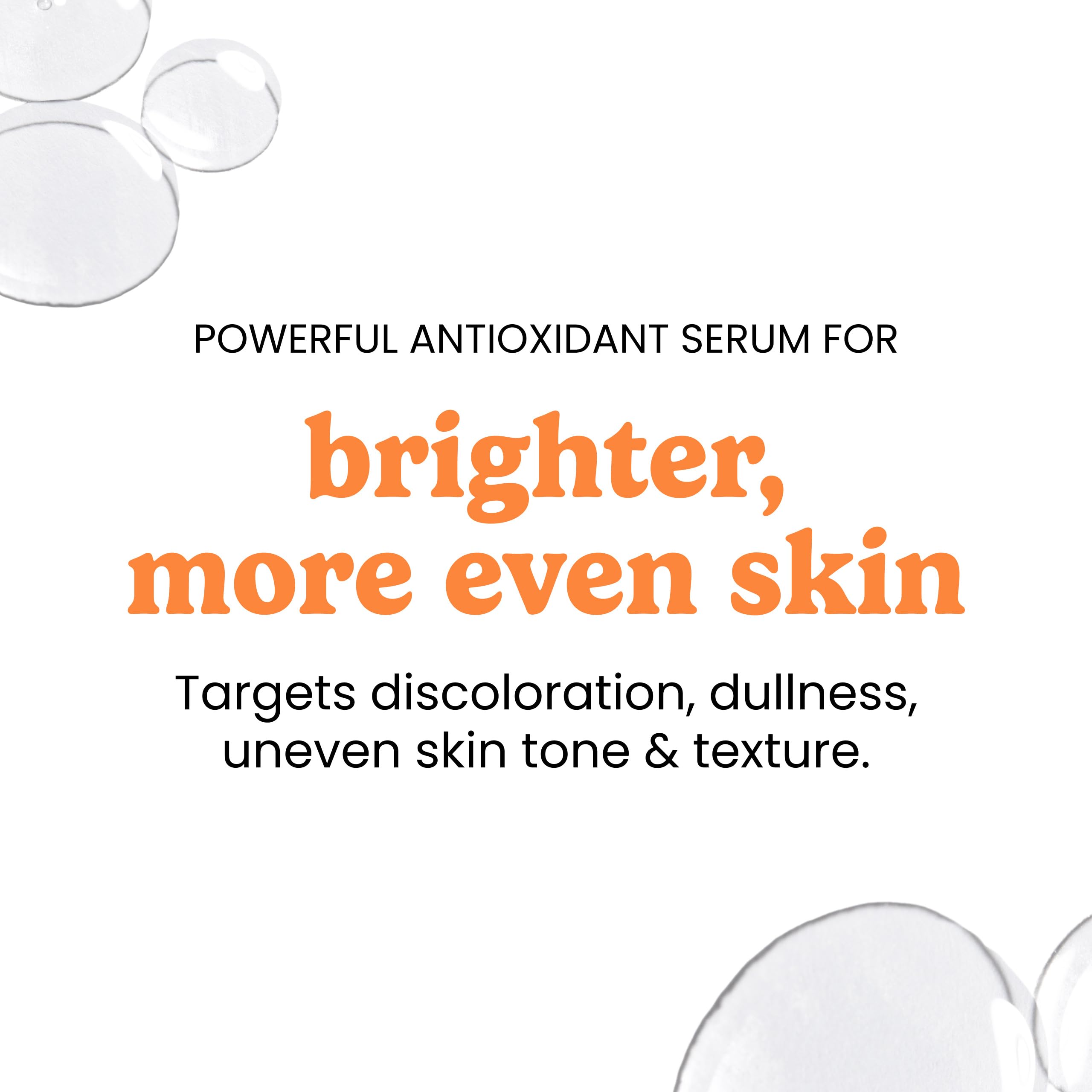 Close-up of serum texture on skin showing lightweight absorption.