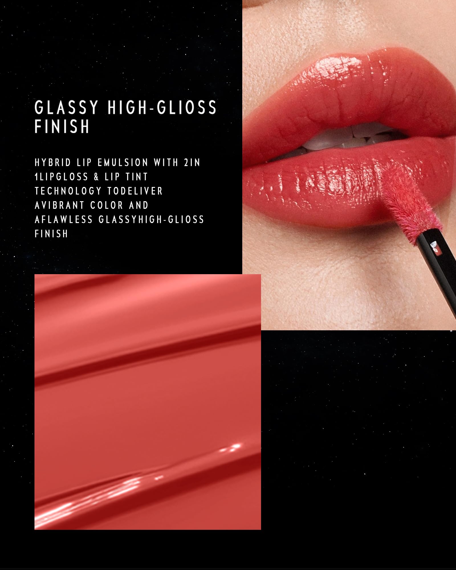 TIMEPHORIA Stellar Dust Lip Stain 002 Gemini, hidratante-ligero para labios cómodos.