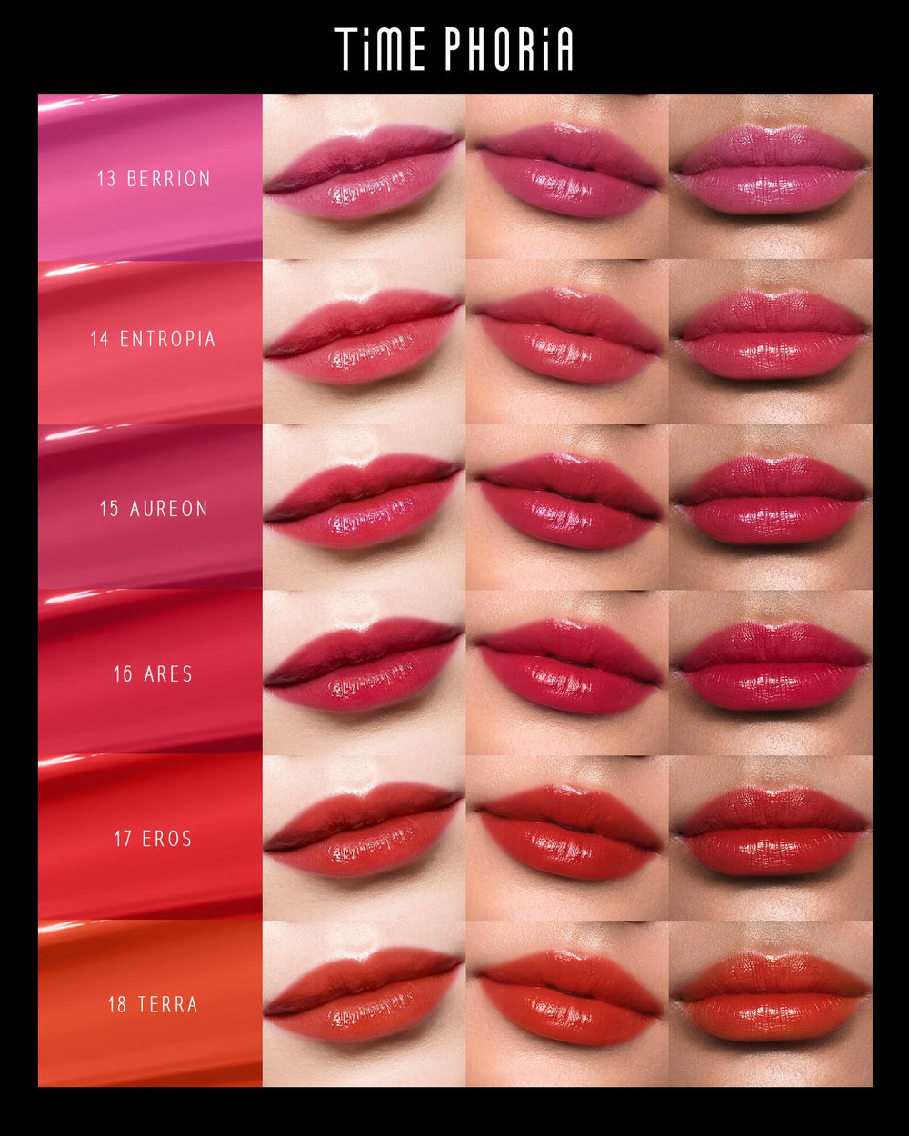 TIMEPHORIA Stellar Dust Lip Stain 002 Gemini, transferencia-reducida para comidas sin retoques.