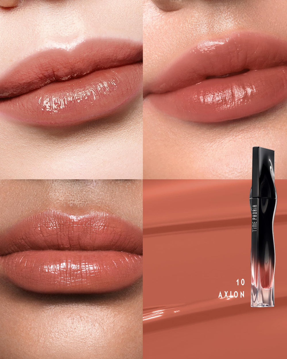 Timephoria Stellar Dust Lip Stain, aplicador suave para color uniforme y cómodo.