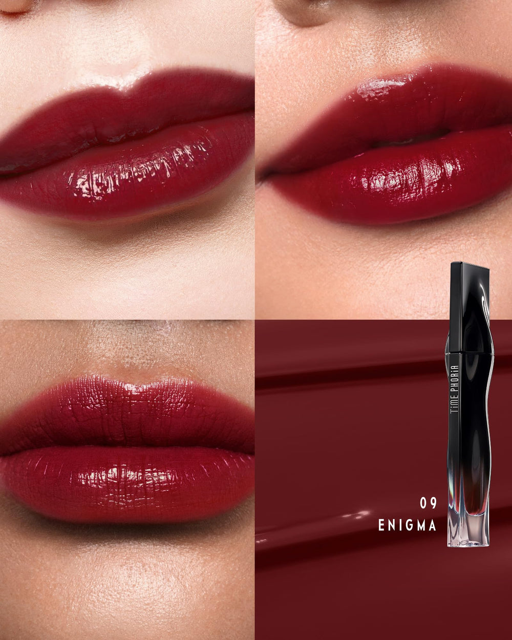 TIMEPHORIA Stellar Dust Lip Stain Enigma, color intenso e hidratación ligera durante el día.