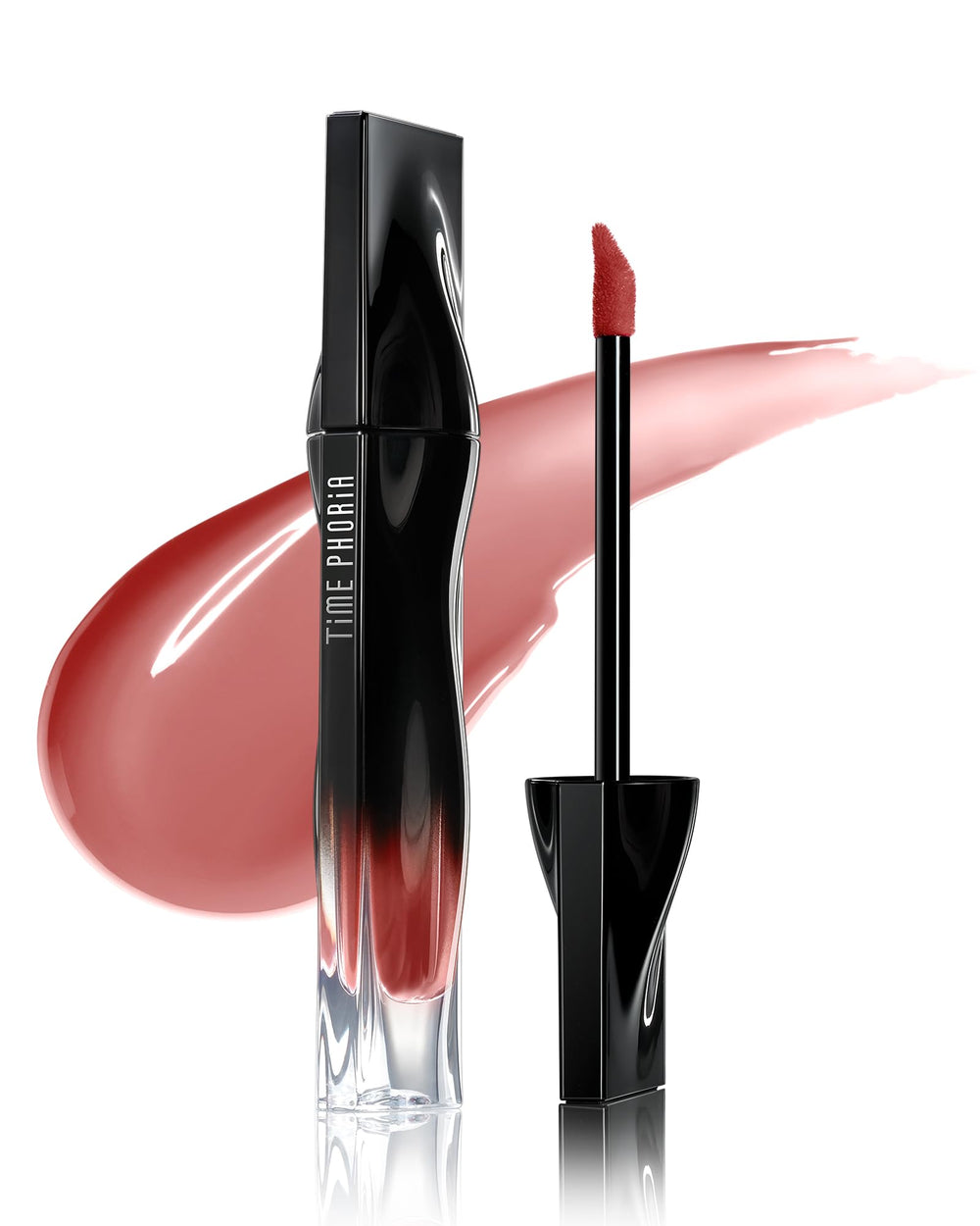 Timephoria Stellar Dust Lip Stain, envase elegante para uso diario y retoques rápidos.