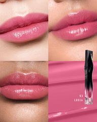 Timephoria Stellar Dust muestra color rosa vivo para labios definidos.