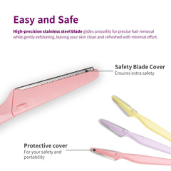 Tinkle Everglow safety cover protects skin during trimming with stainless steel blades.