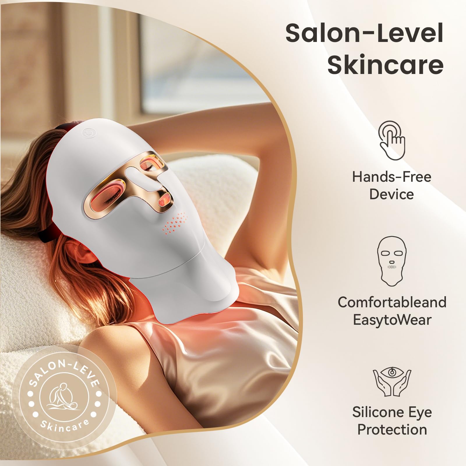 Tinkoola cordless face and neck therapy for convenient use anywhere.