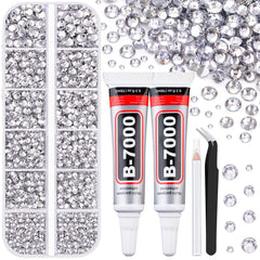 TINKRSTUFF 6100pcs rhinestones box ideal for bedazzling crafts and nails