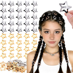 Clip estrella dorado de Tinkrstuff de 1,18 pulgadas para fijar mechones con brillo