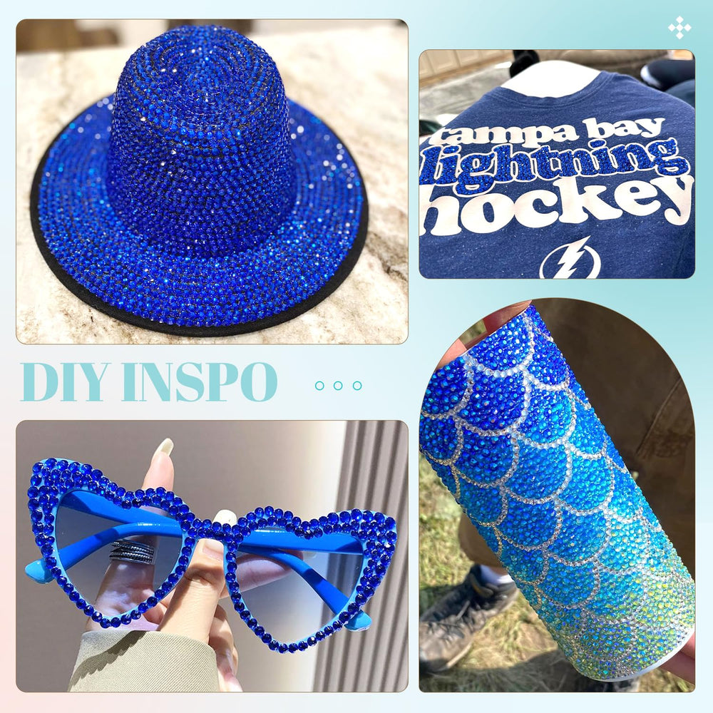 TINKRSTUFF crafts with rhinestones add sparkle to shoes, bags, and accessories