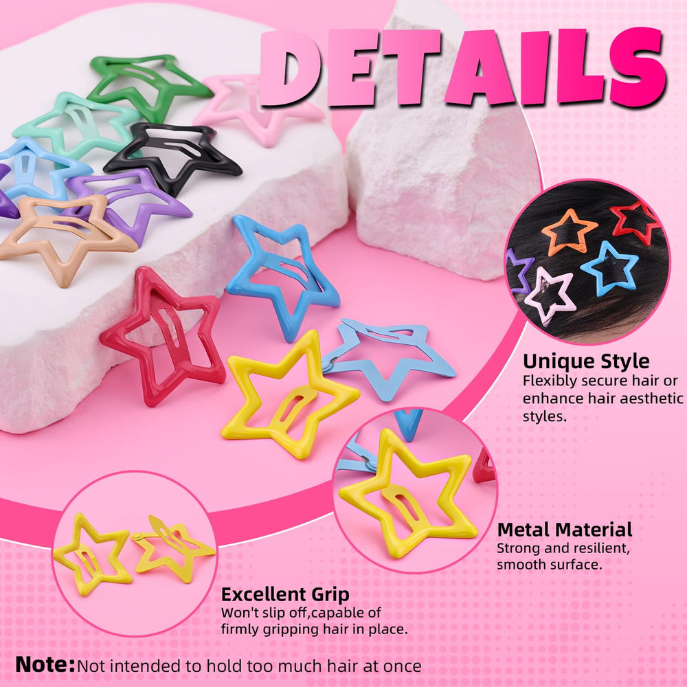 TINKRSTUFF durable metal star hair clip for long-lasting wear.
