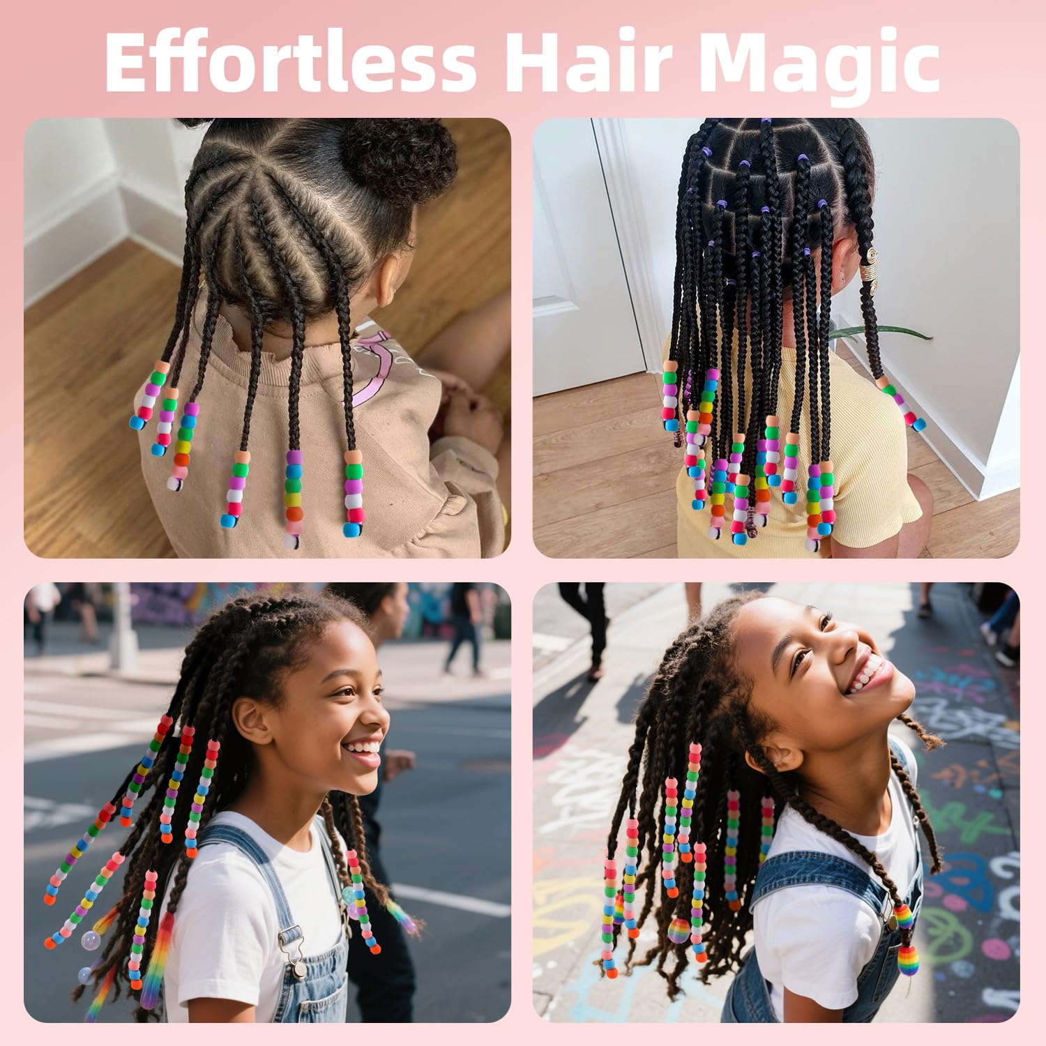 TINKRSTUFF bundle with beads and 50 elastic bands for versatile styles.