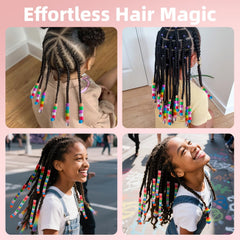 TINKRSTUFF bundle with beads and 50 elastic bands for versatile styles.