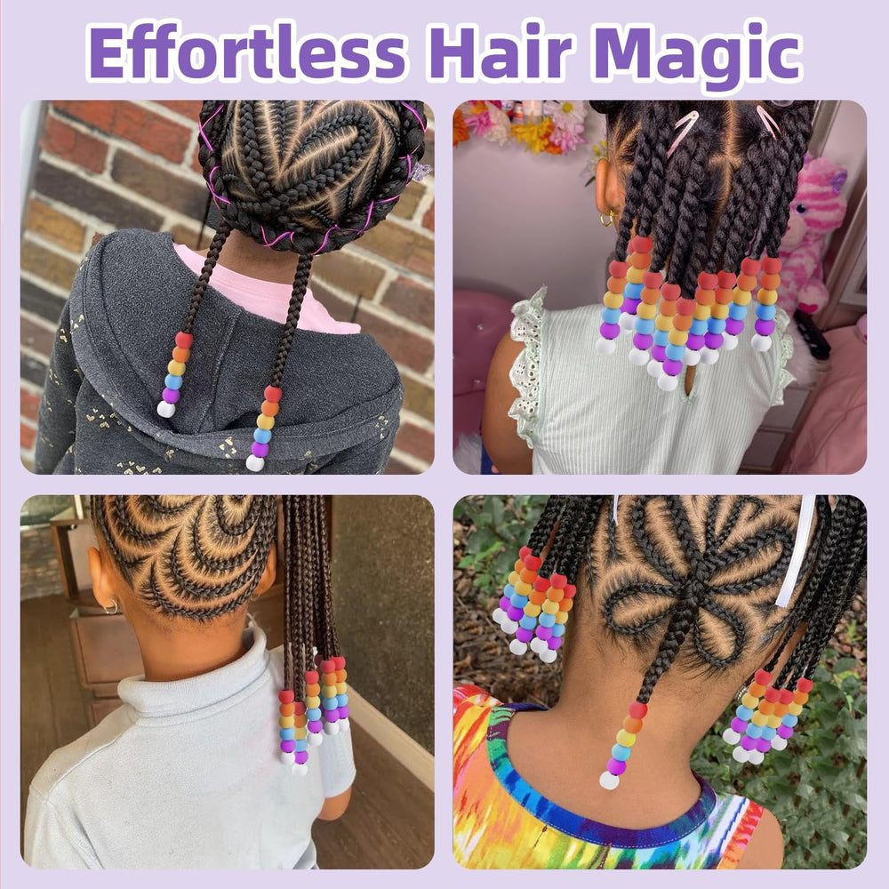 Braids with TINKRSTUFF beads add vibrant charm to styles.