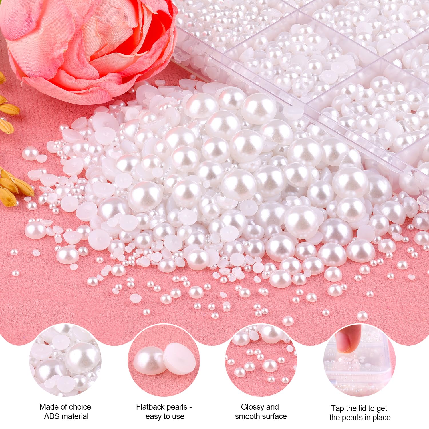 Perlas de 8-10 mm de TINKRSTUFF para cubrir áreas grandes con brillo.