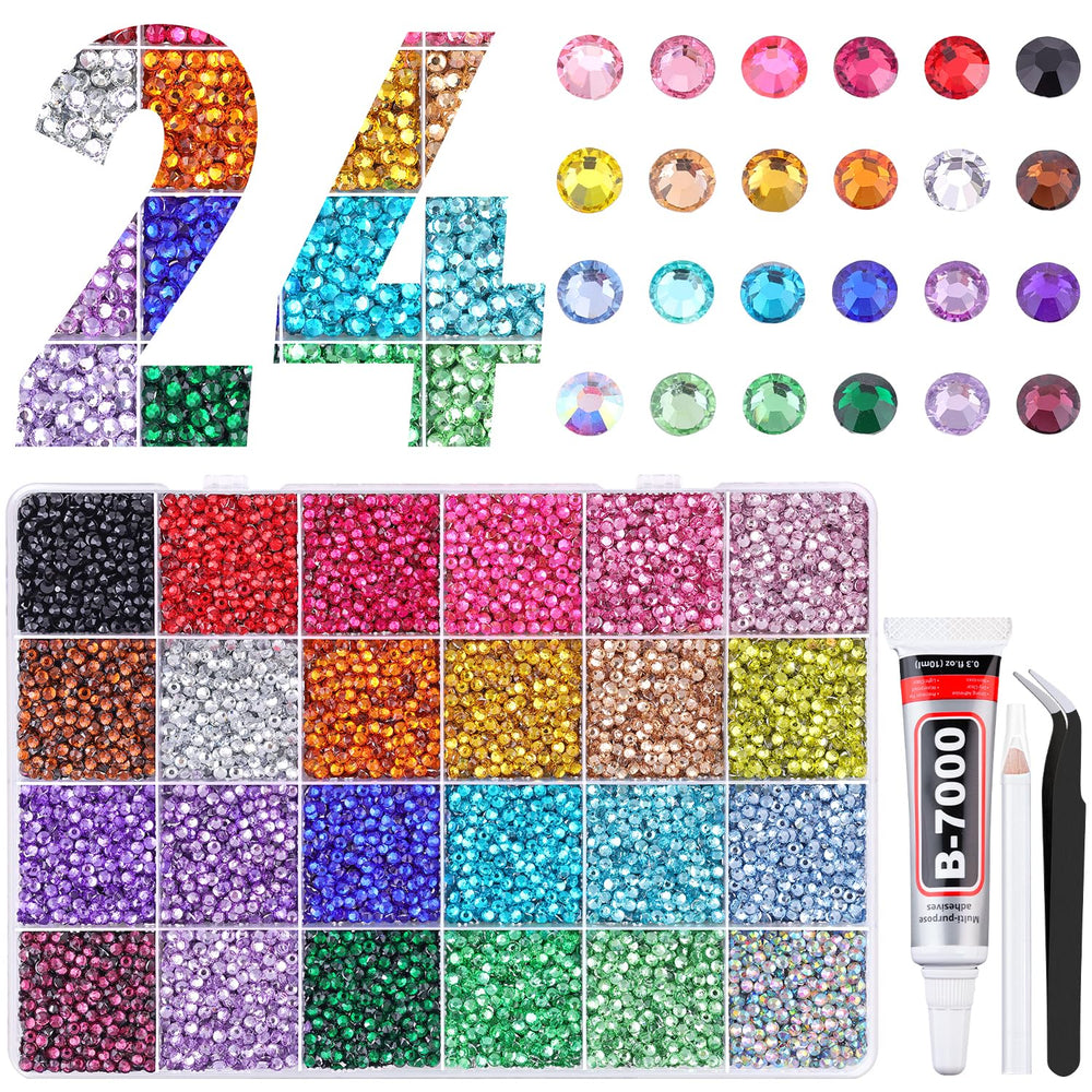 Piedras de resina Tinkrstuff brillantes 3mm multicolor para decorar manualidades