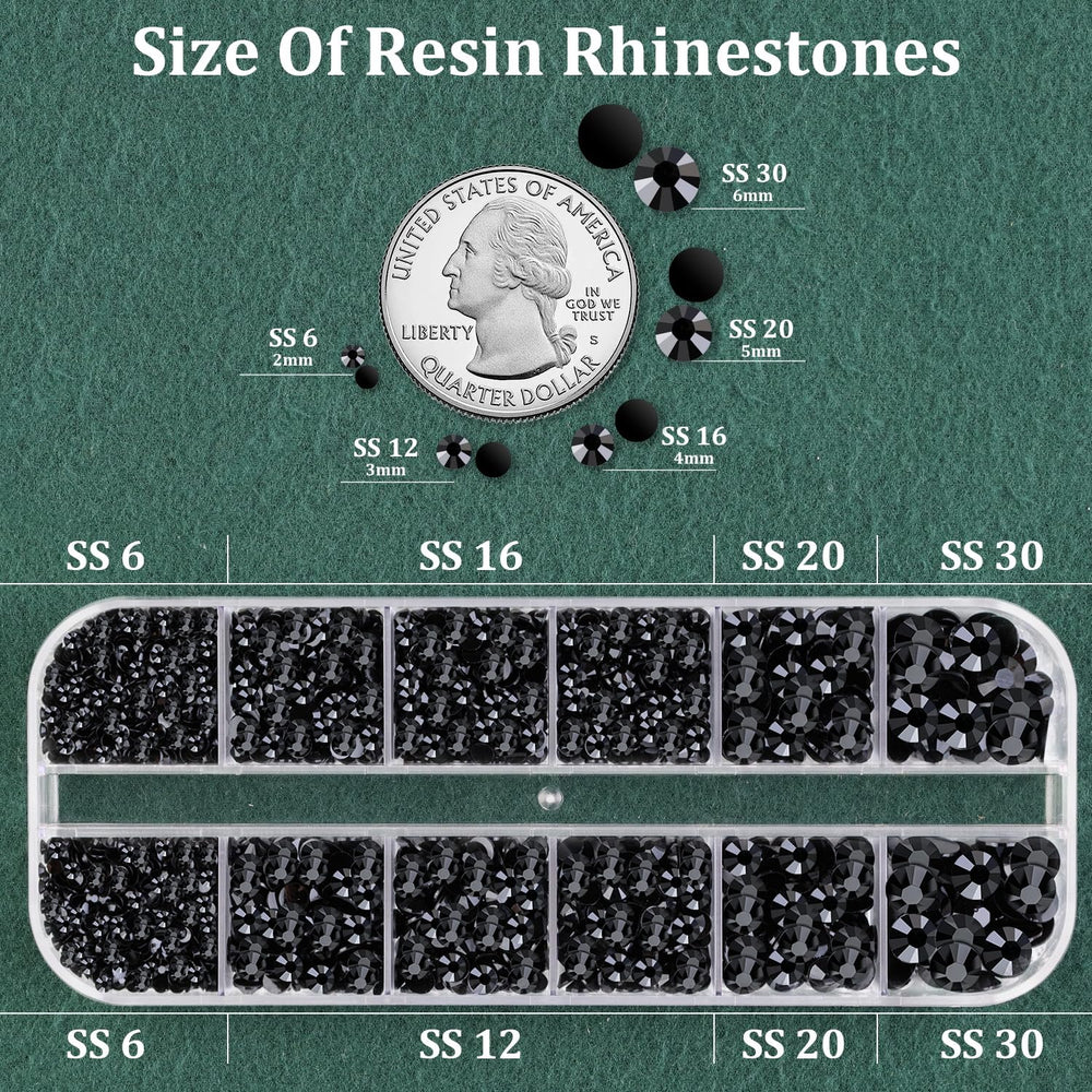 TINKRSTUFF rhinestones in different sizes for precise nail and accessory bling.