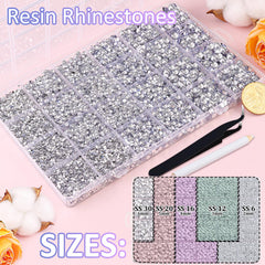 Piedras de resina TINKRSTUFF 2mm; brillo compacto para detalles finos y uñas