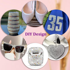 Piedras de resina TINKRSTUFF 4mm; destello claro para decoración de ropa y accesorios