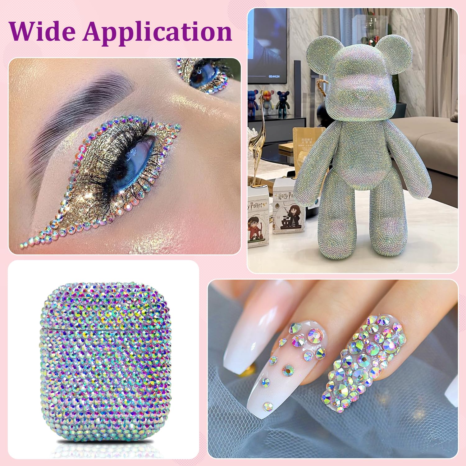 Uso en uñas y ropa con brillo de TINKRSTUFF.