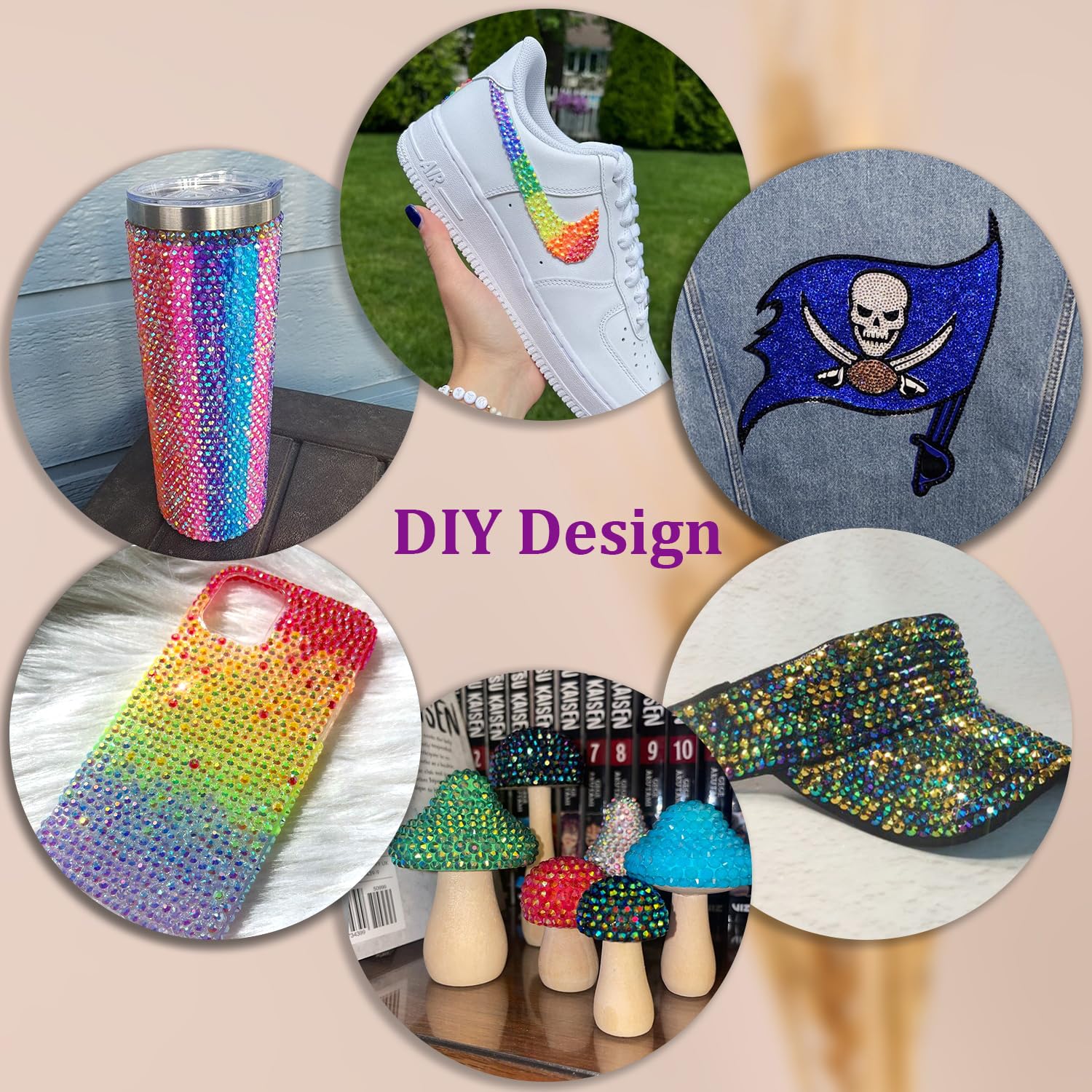 TINKRSTUFF zapatos decorados con gemas, estilo brillante para estilos únicos