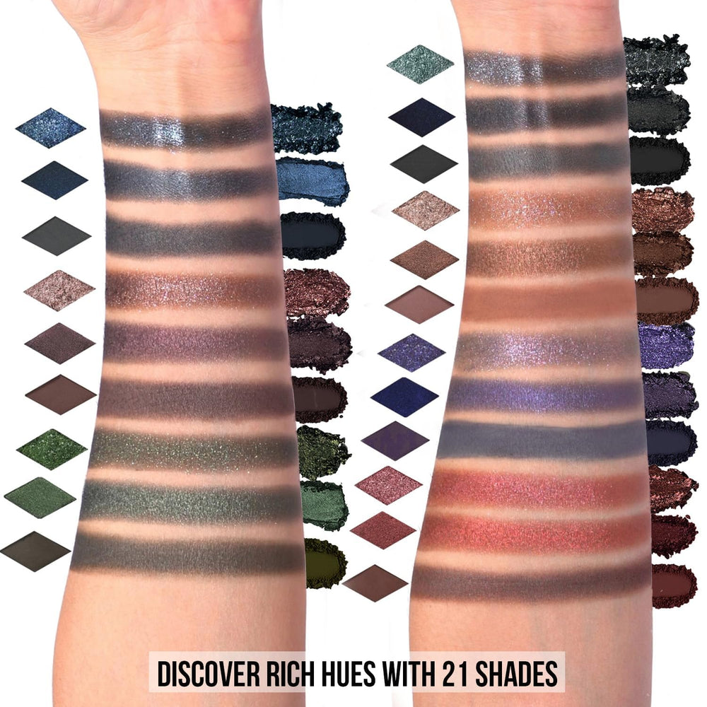 Tintark Paleta sombras negras brillos suaves para luces sutiles