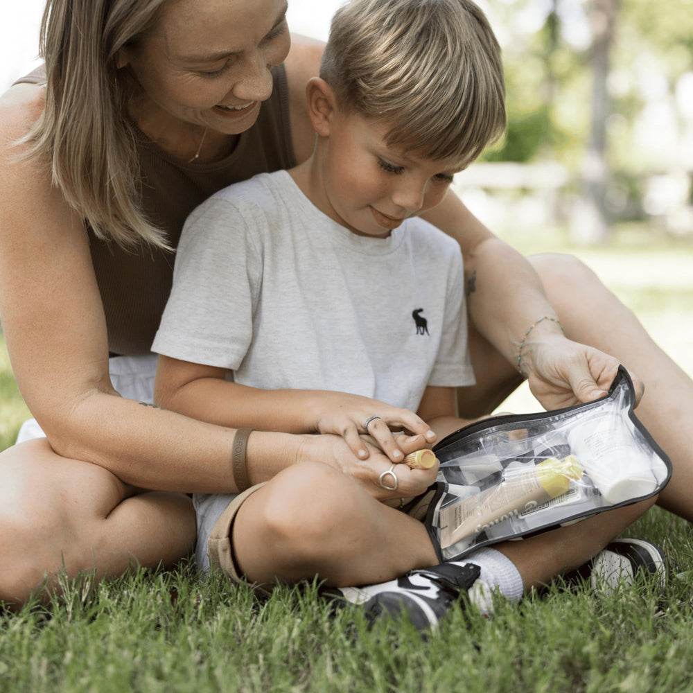 Eco-friendly fabric is durable and easy to clean for busy parents.