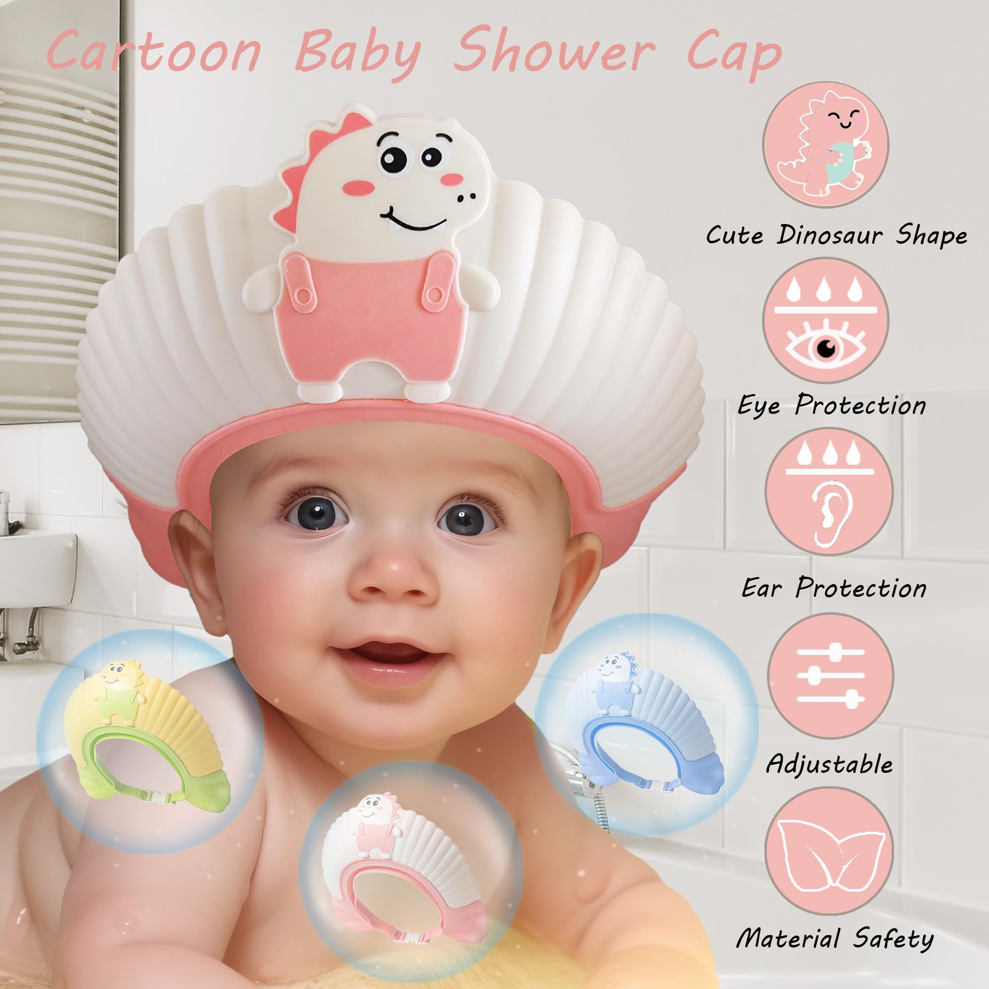 TinyGuardian protector de orejas para niños, evita salpicaduras en la ducha