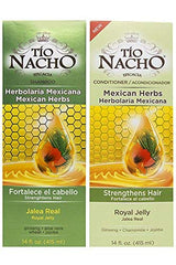 Tio Nacho bottle on bathroom shelf ready for daily hair care