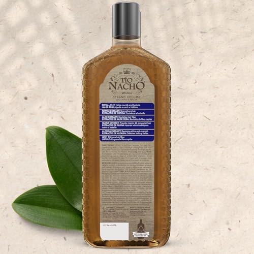 Uso diario del Champú Tio Nacho para cabello fino o quebradizo.