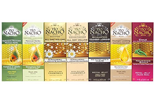 Tio Nacho finished hair showing natural shine after use