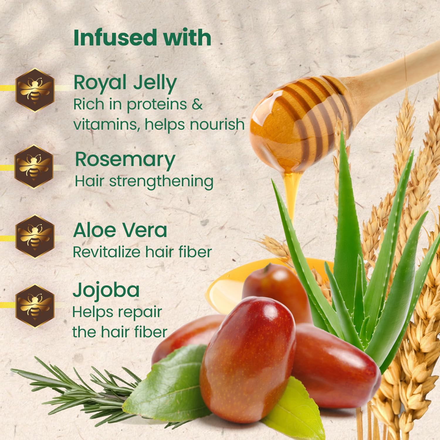 Tio Nacho Honey-scented shampoo label emphasizes natural fragrance.