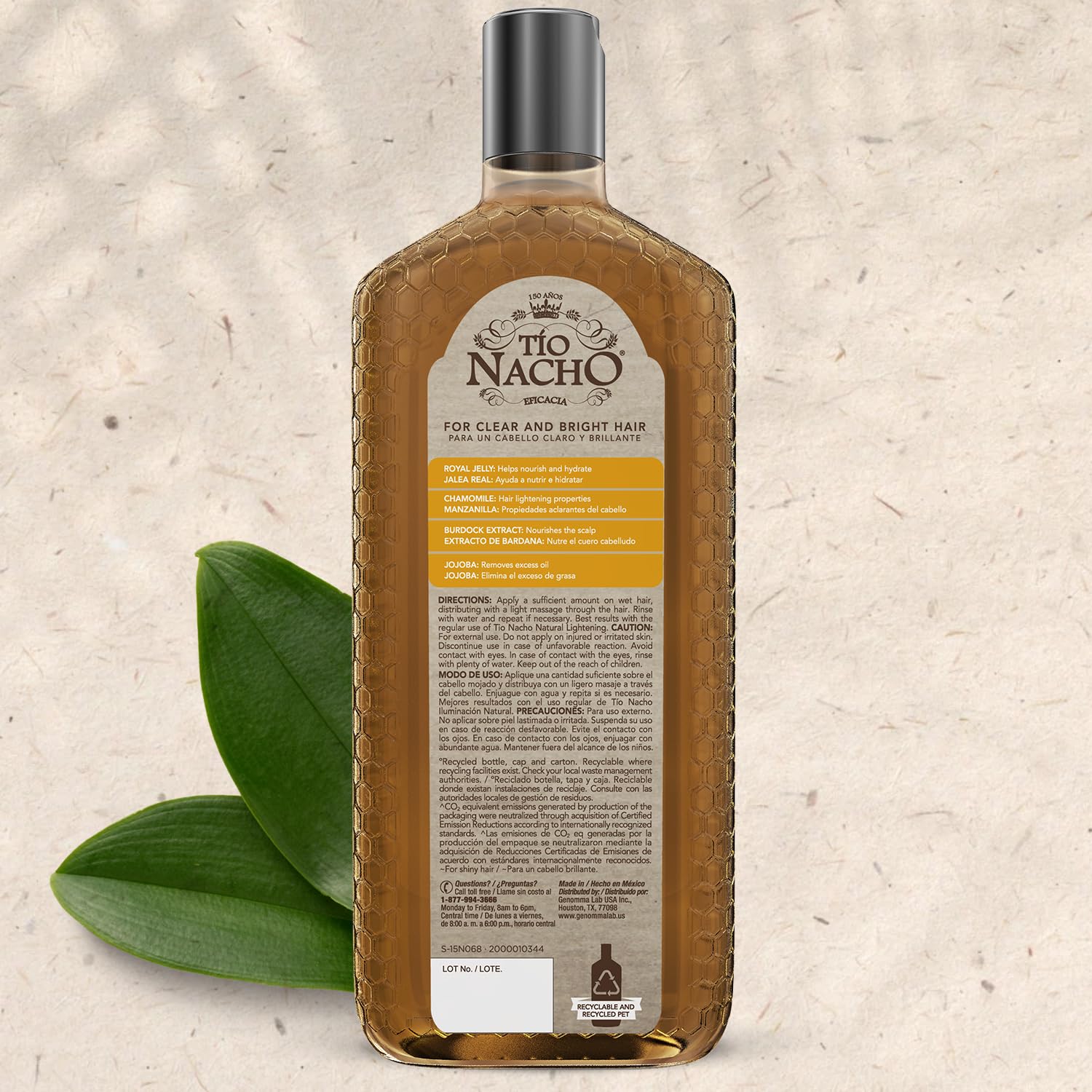 Tio Nacho Lightening Shampoo after-use hair with soft shine