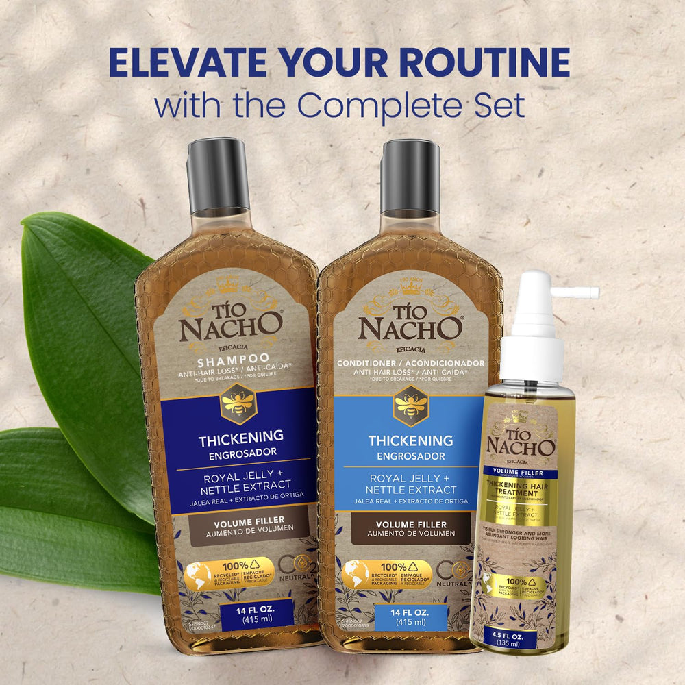 Tio Nacho Thickening Conditioner label notes paraben- and sulfate-free clean formula