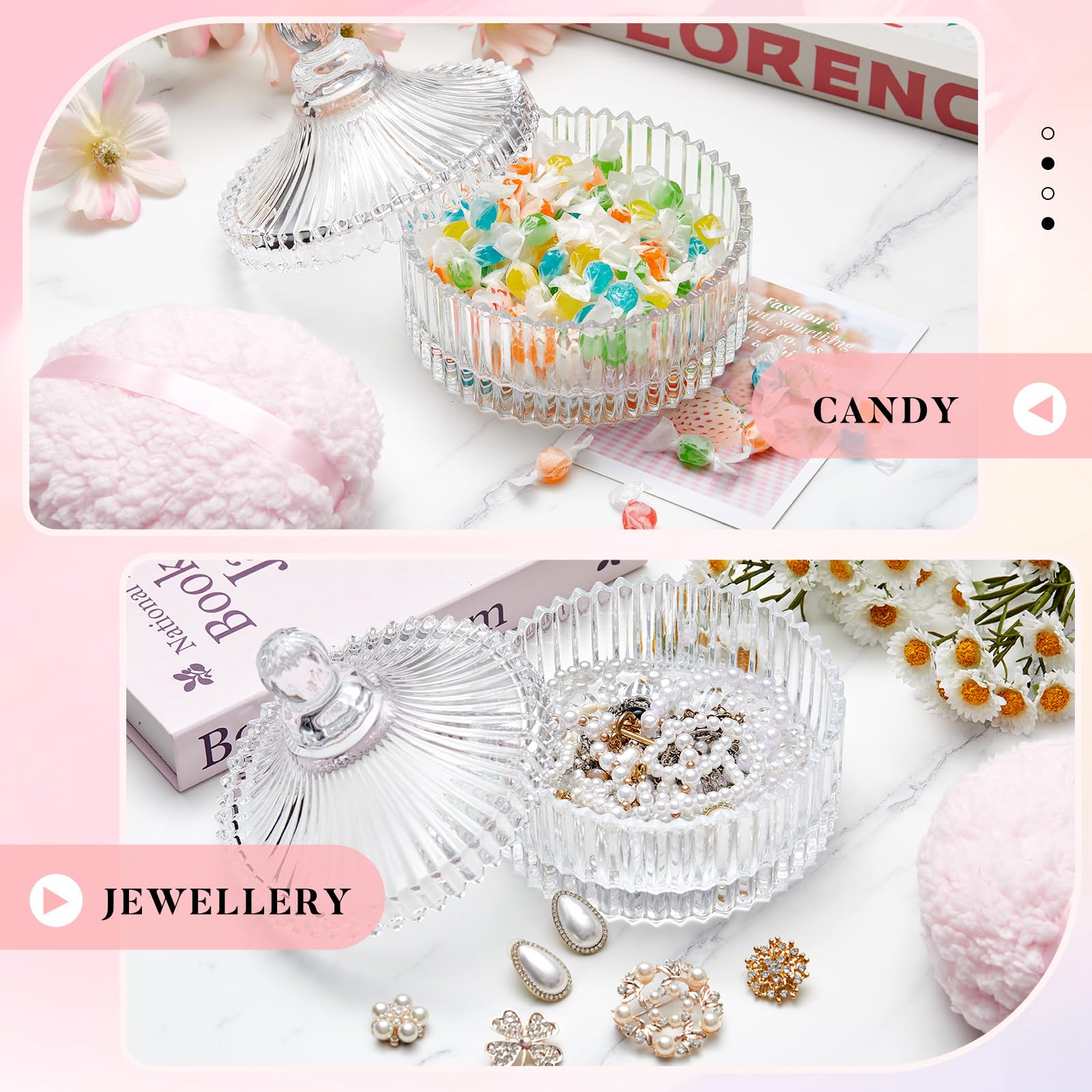 Tioncy versatile container stores jewelry and small beauty items neatly.