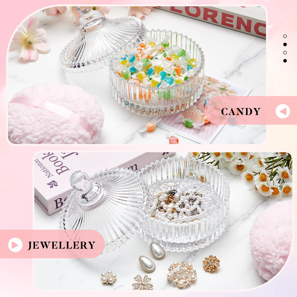 Tioncy versatile container stores jewelry and small beauty items neatly.