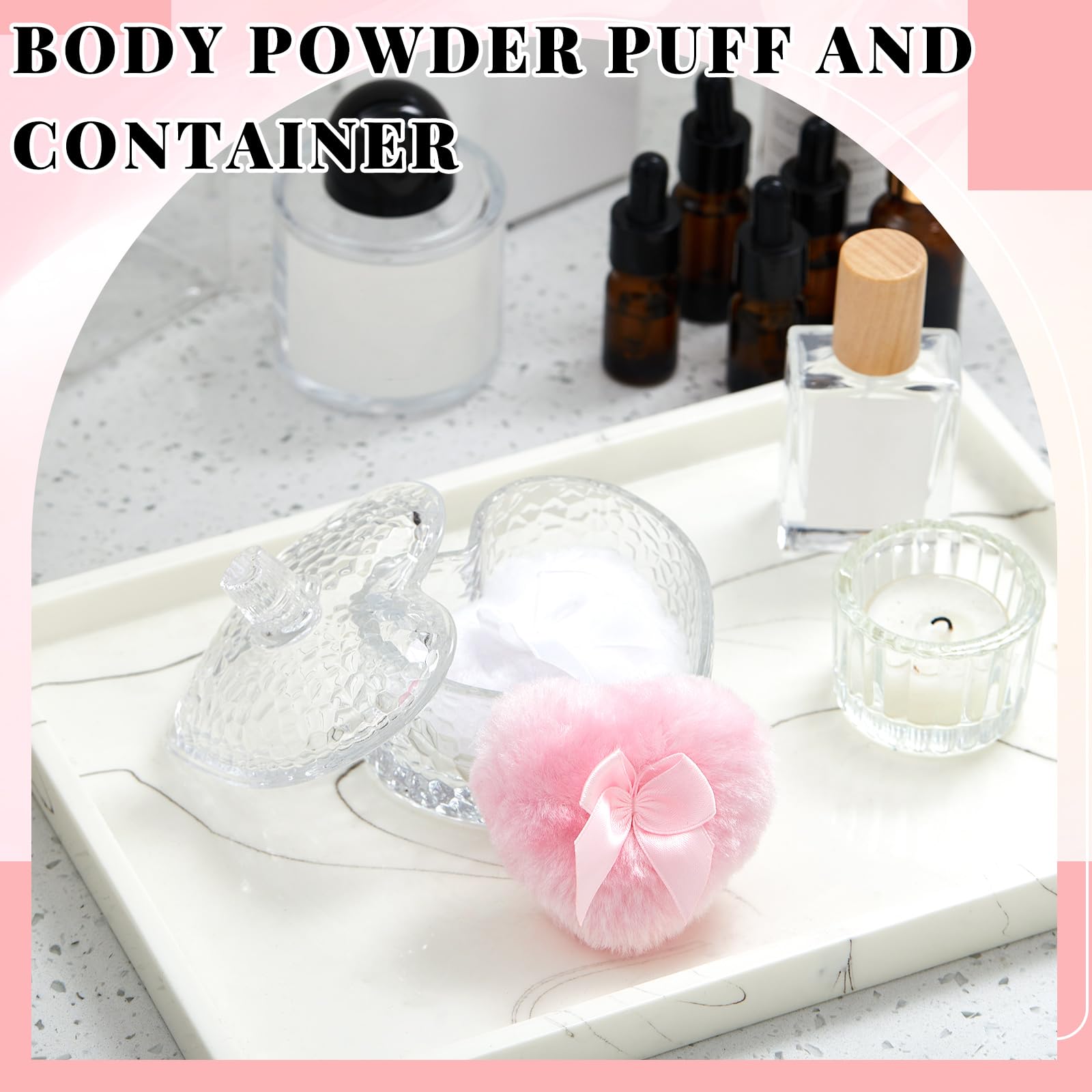 Tioncy two soft velour puffs for smooth powder application