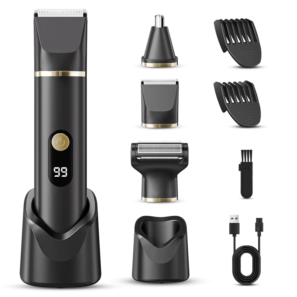 Tiovara beard trimmer close-up head enabling precise facial grooming.
