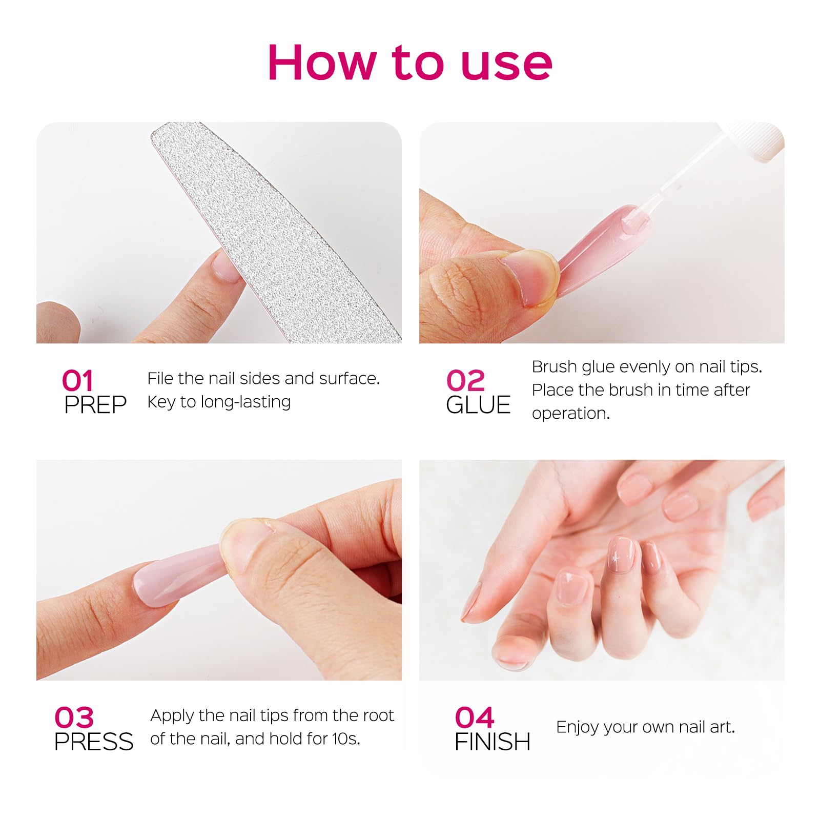 TIPHULAN compatible con todas las marcas de tips de uñas.