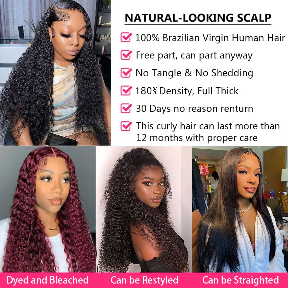 Tipiuli Deep Wave Wig cap construction with secure fit
