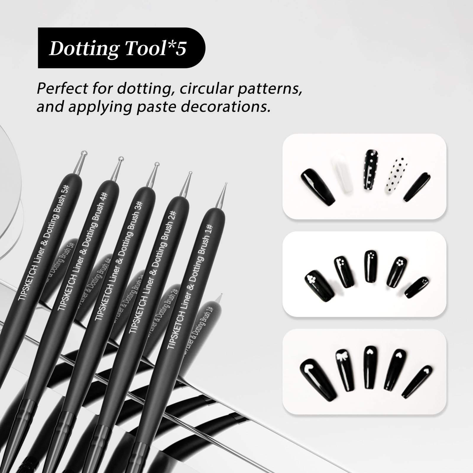 Tipsketch 15mm liner brush for bold decorative lines.