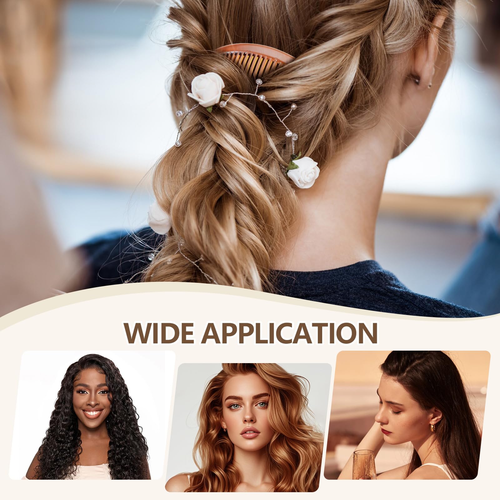 TIPTAP wedding-ready side comb for secure, polished hairstyles.