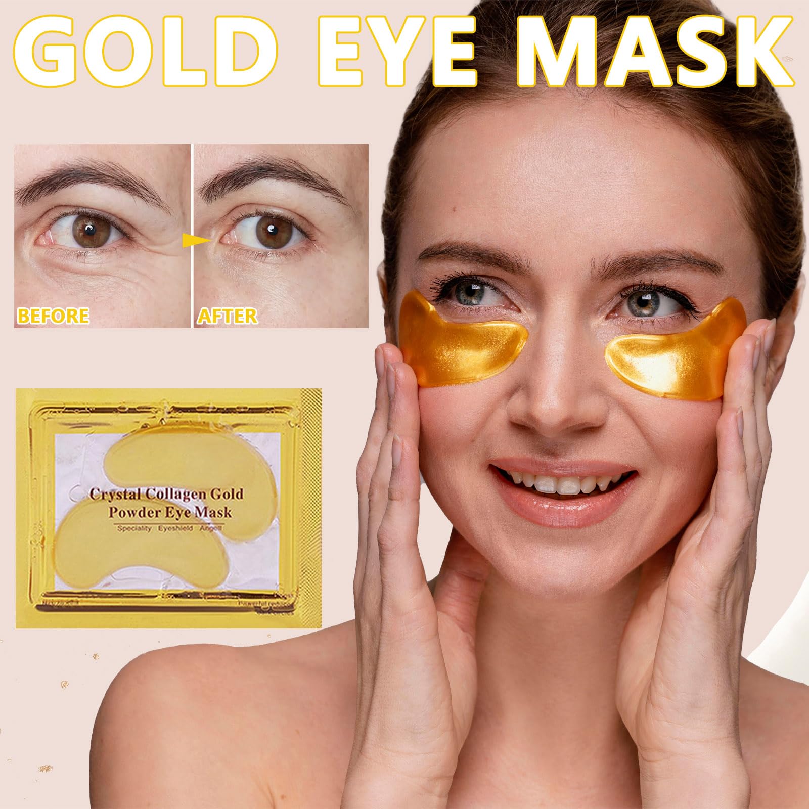 Conjunto de cuidado TIRDET para ojos y labios en casa.