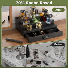 TIRYIUOU compact vertical storage stand saves counter space while displaying scents.