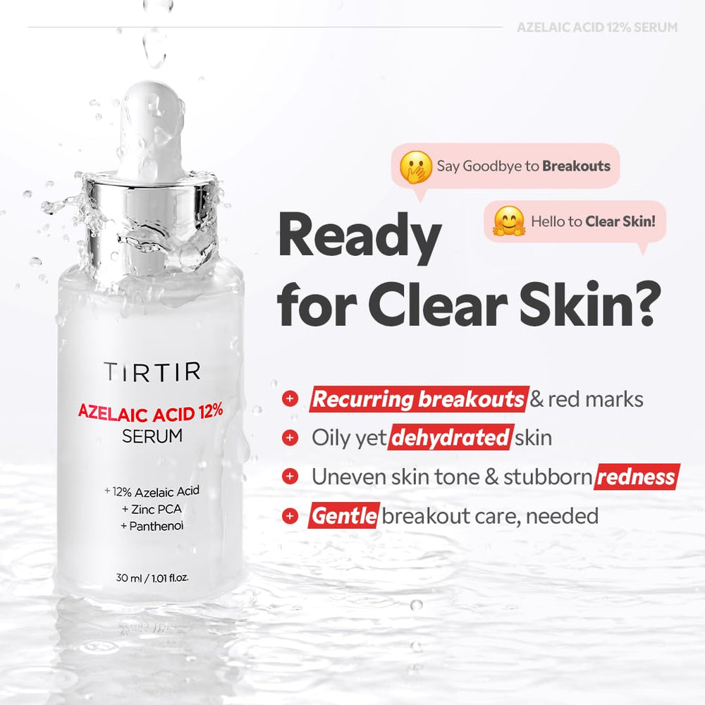 TIRTIR Azelaic Acid 12% Serum daily routine shot for simple skincare rituals.