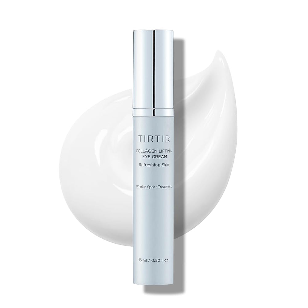 TIRTIR collagen lifting eye cream with roller applicator for targeted hydration