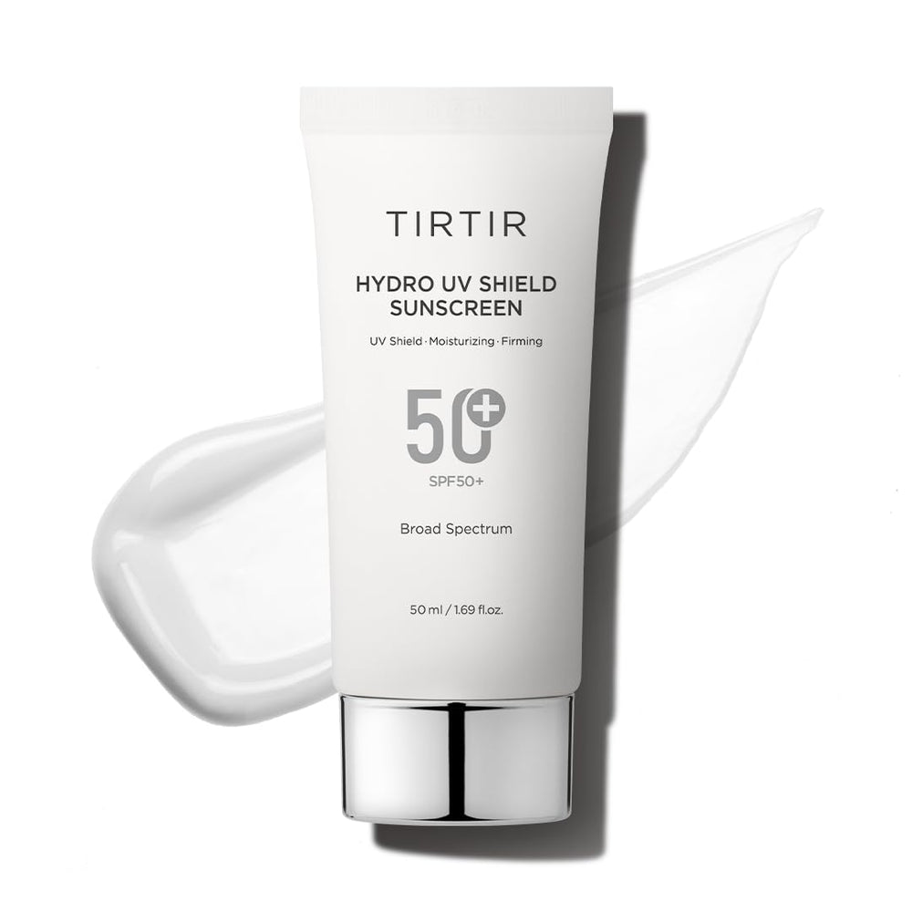 TIRTIR Hydro UV Shield sunscreen bottle ready for daily SPF 50+ protection.