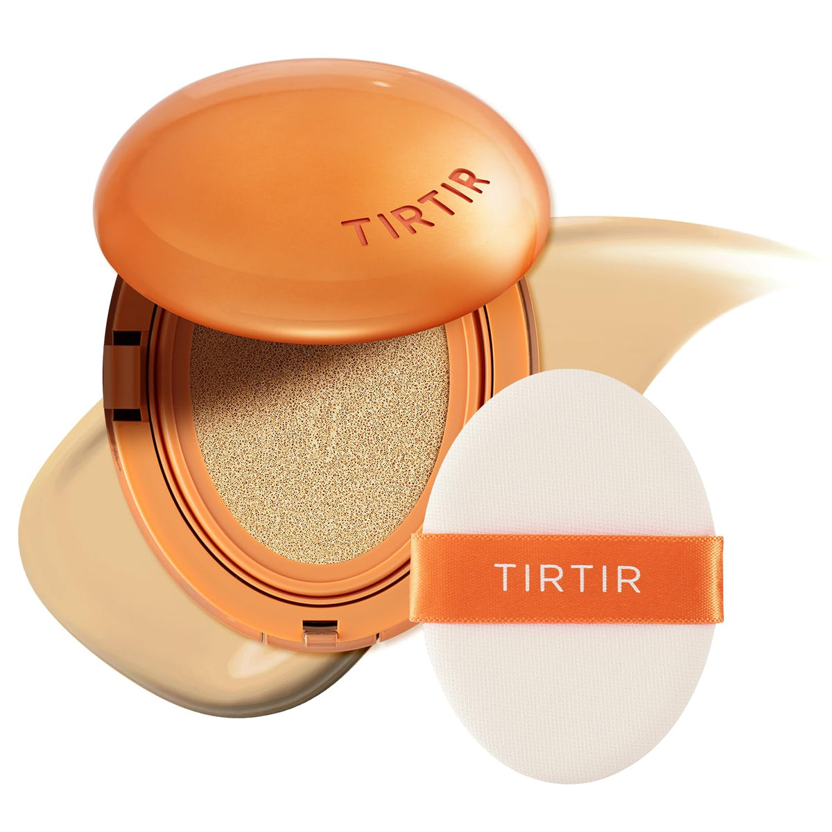 TIRTIR Mask Fit AI Filter Cushion compact front view shows a natural semi-matte glow.