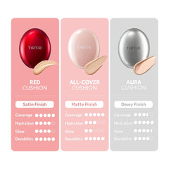 TIRTIR sponge applicator enables even coverage with high coverage formula.
